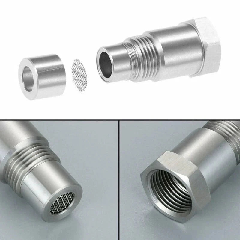 O2 Sensor Adapter CEL Fix with Mini Catalytic Converter M18x1.5