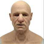 Old Man Mask, Realistic Full-Head Latex Halloween Mask for Adults, Wrinkled Horror Mask for Parties and Cosplay, 12 Styl