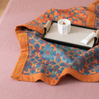 Orange & Blue Pattern Six-Layer Cotton Quilt