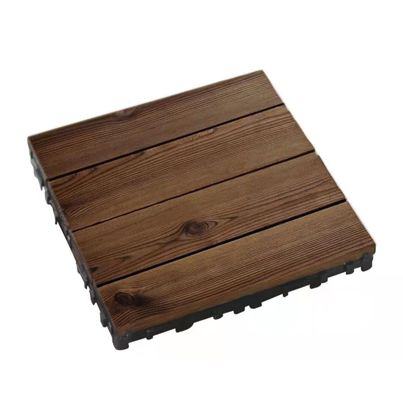 Outdoor Deck Board Wood Square Stripes Composite Flooring Terrace