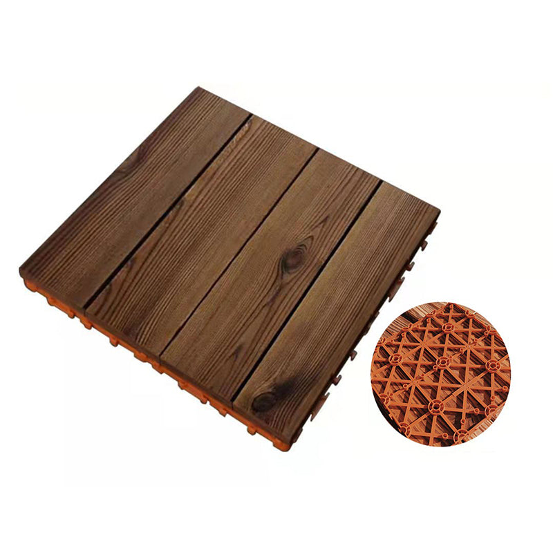 Outdoor Deck Board Wood Square Stripes Composite Flooring Terrace