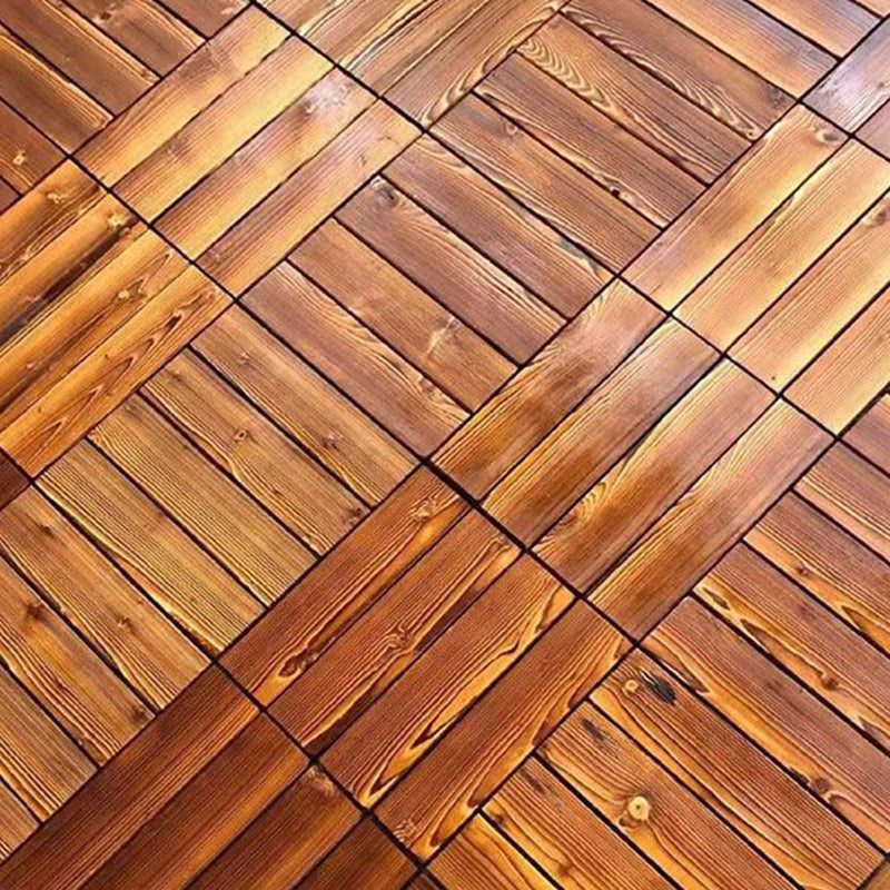 Outdoor Deck Board Wood Square Stripes Composite Flooring Terrace