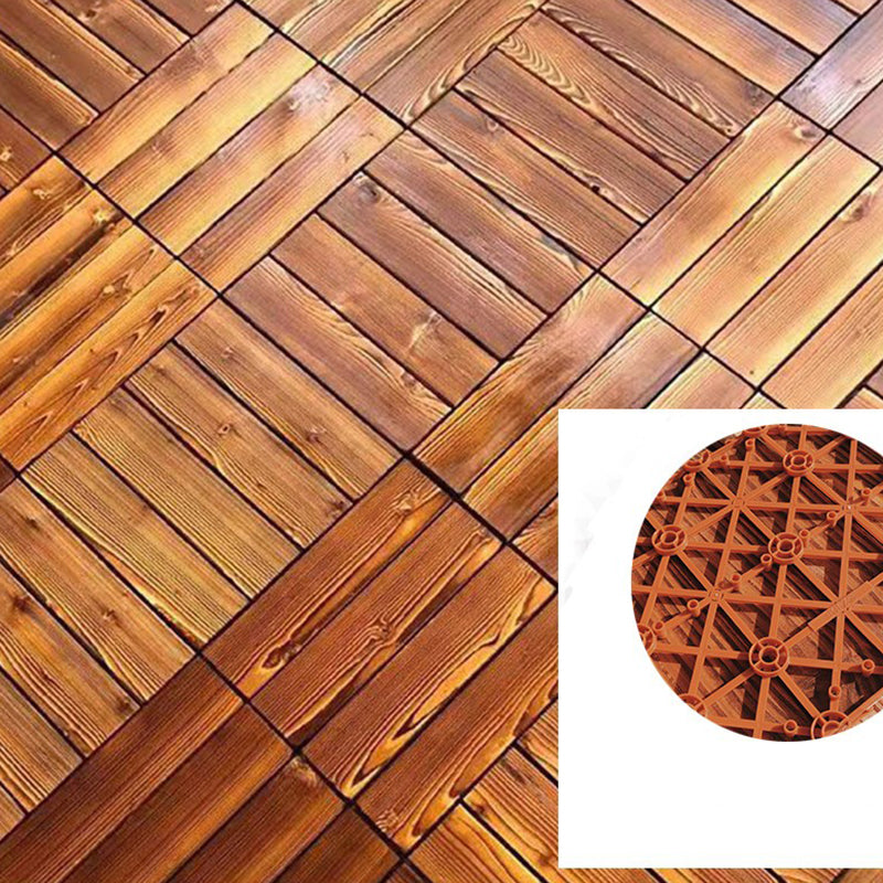Outdoor Deck Board Wood Square Stripes Composite Flooring Terrace