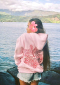 Oversized Hoodie with Tropical Print - Comfortable Streetwear