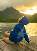 Oversized Hoodie with Tropical Print - Comfortable Streetwear