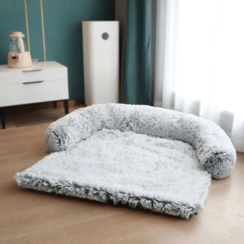 PAWCLOUD SOFA – Cosy Pet Bed with Raised Border and Furniture Guard