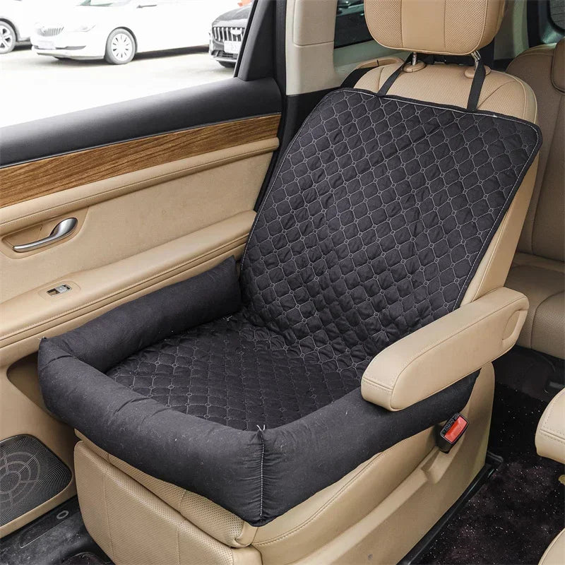 Pawmodo Waterproof Dog Car Seat Cover – Portable Travel Bed for Small & Medium Dogs
