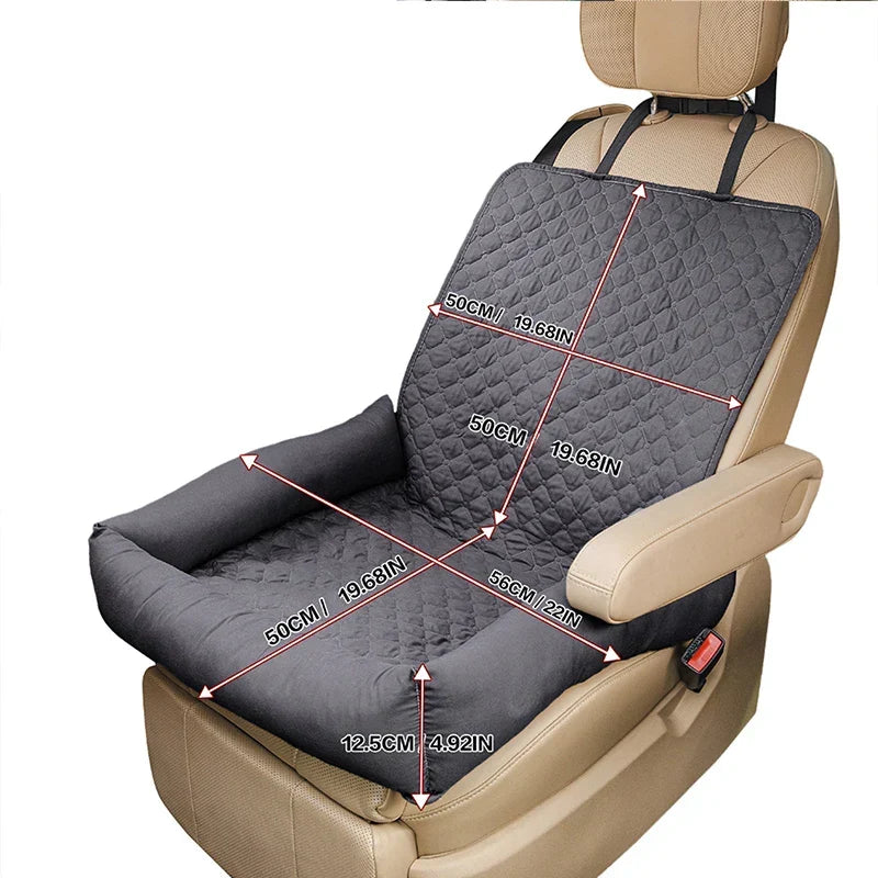 Pawmodo Waterproof Dog Car Seat Cover – Portable Travel Bed for Small & Medium Dogs
