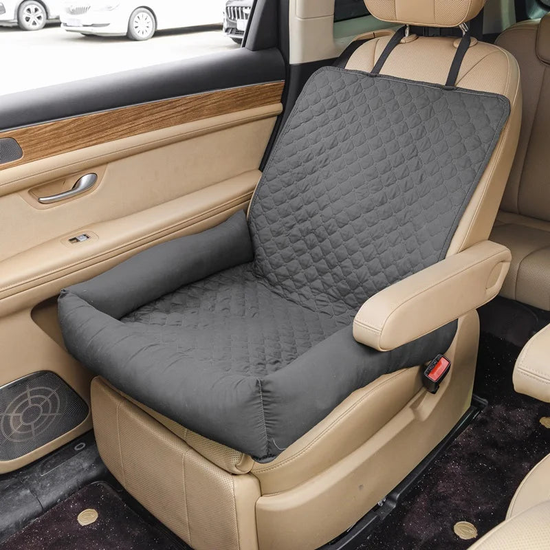 Pawmodo Waterproof Dog Car Seat Cover – Portable Travel Bed for Small & Medium Dogs