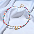 Pearl necklace with letter pendant