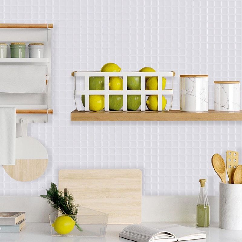 Peel-and-Stick Mosaic Tile Squares – Stain-Resistant Kitchen Backsplash