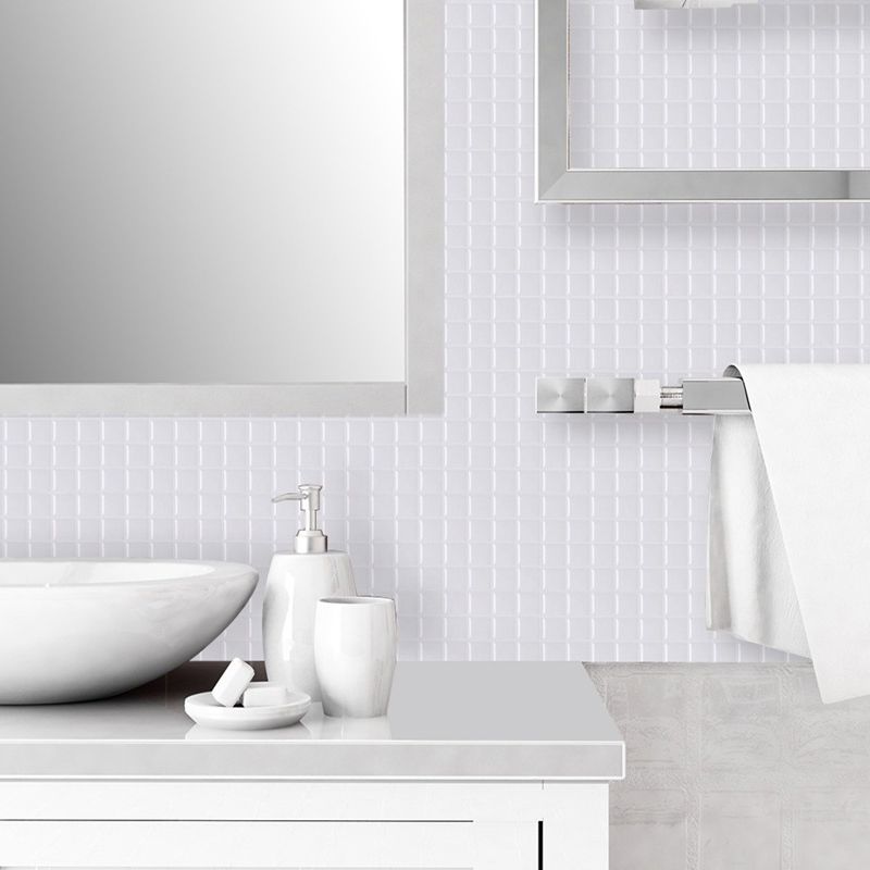 Peel-and-Stick Mosaic Tile Squares – Stain-Resistant Kitchen Backsplash