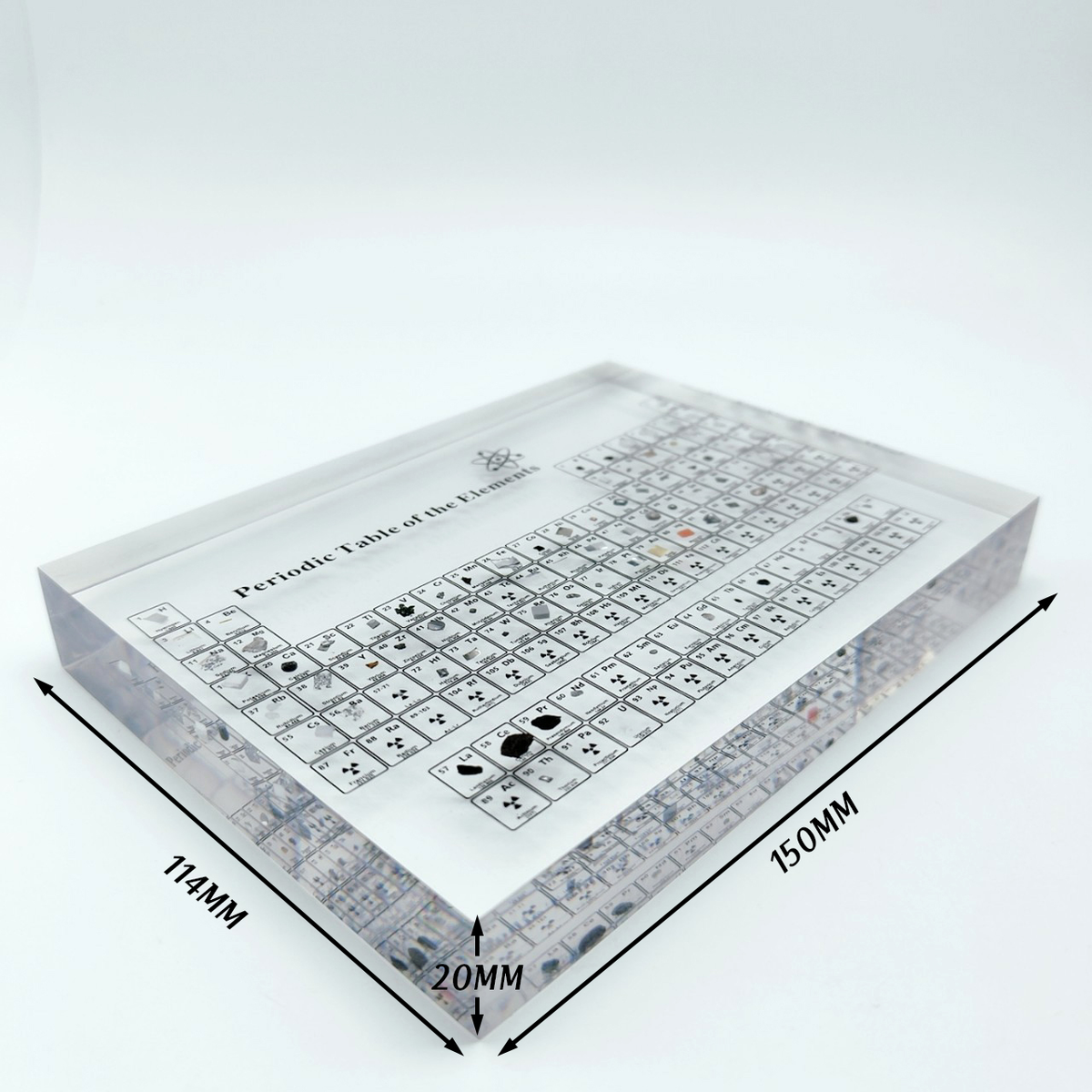 Periodic table of real elements
