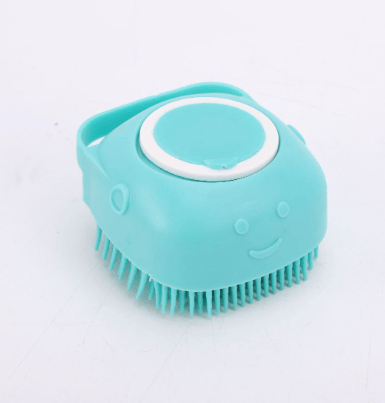 Pet Bath Brush with Shampoo Dispenser – Soft Silicone Massage Comb