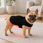 Boneroshop Pet Red Light Therapy Vest for Dogs & Cats – 660nm + 850nm Near-Infrared for Back, Hip, Joint & Muscle Comfor
