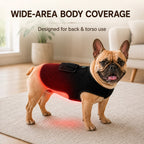 Boneroshop Pet Red Light Therapy Vest for Dogs & Cats – 660nm + 850nm Near-Infrared for Back, Hip, Joint & Muscle Comfor
