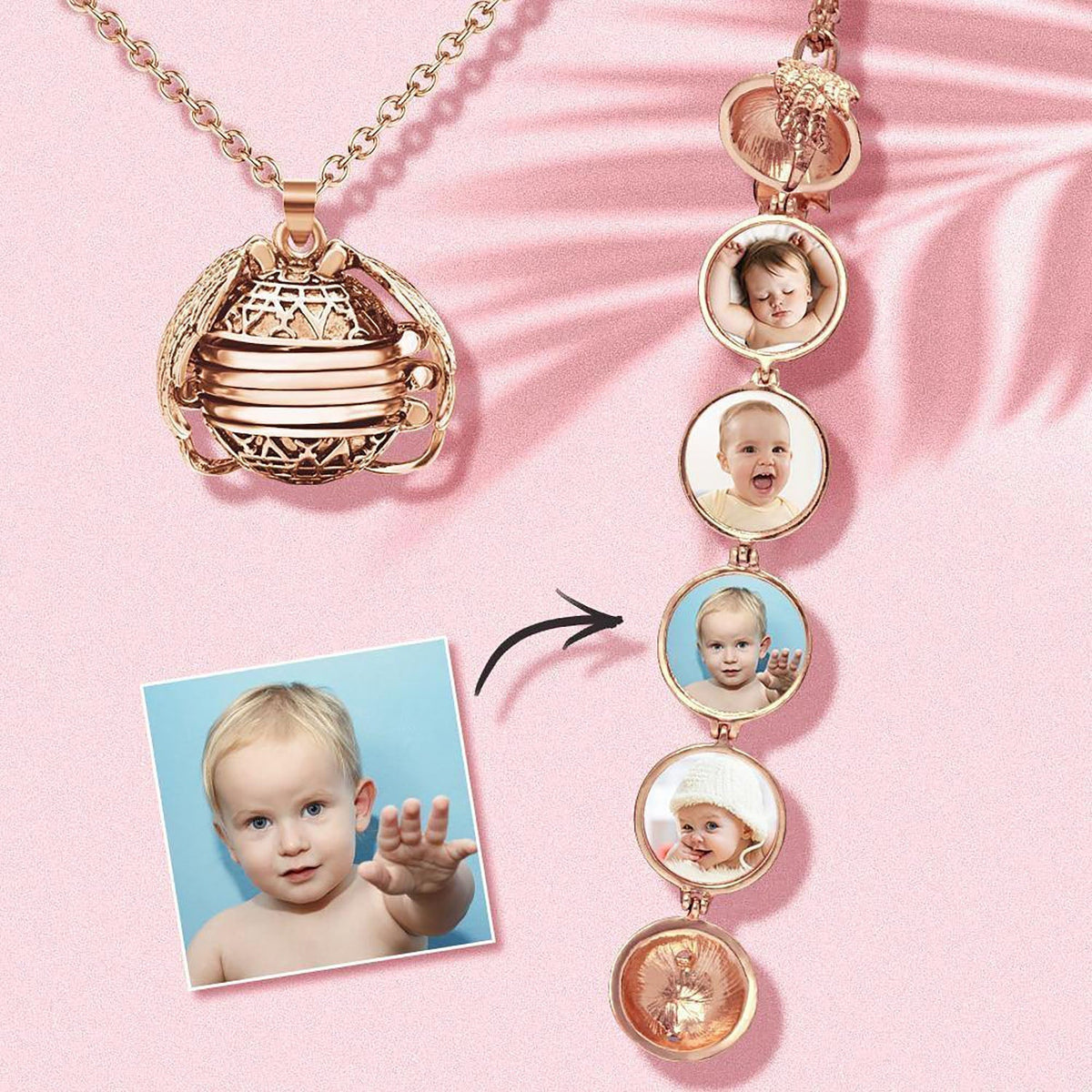 Photo Pendant | Foldable Necklace | Hidden Photo Compartment | Memorya