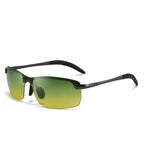 Photochromic sunglasses with polarised anti-glare lenses