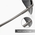 Photochromic sunglasses with polarised anti-glare lenses