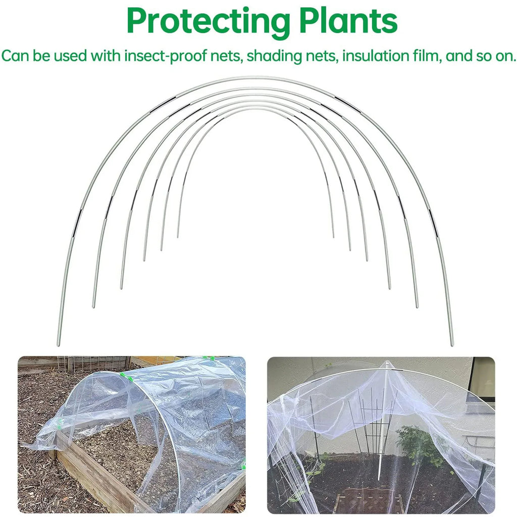 Boneroshop | Plantura FlexGrow Garden Arch Set made of fiberglass | DIY Plant Tunnel for raised beds & cold frames | Rus