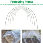 Boneroshop | Plantura FlexGrow Garden Arch Set made of fiberglass | DIY Plant Tunnel for raised beds & cold frames | Rus