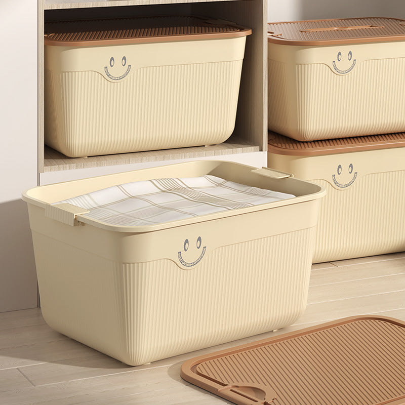 Plastic storage box with handle – versatile organisation