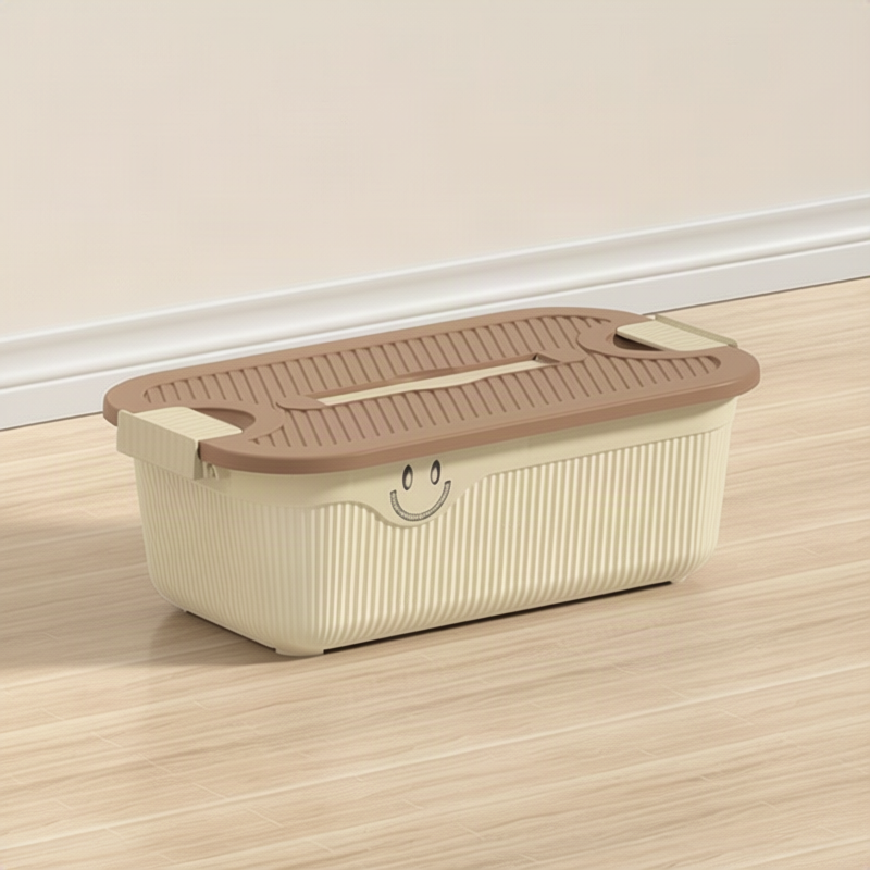 Plastic storage box with handle – versatile organisation
