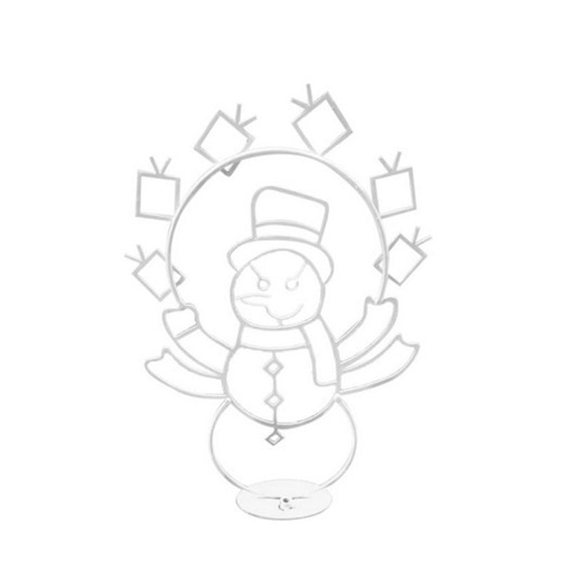 Boneroshop | Animated LED Snowball Fight Light | Outdoor Snowman & Penguin Christmas Decor