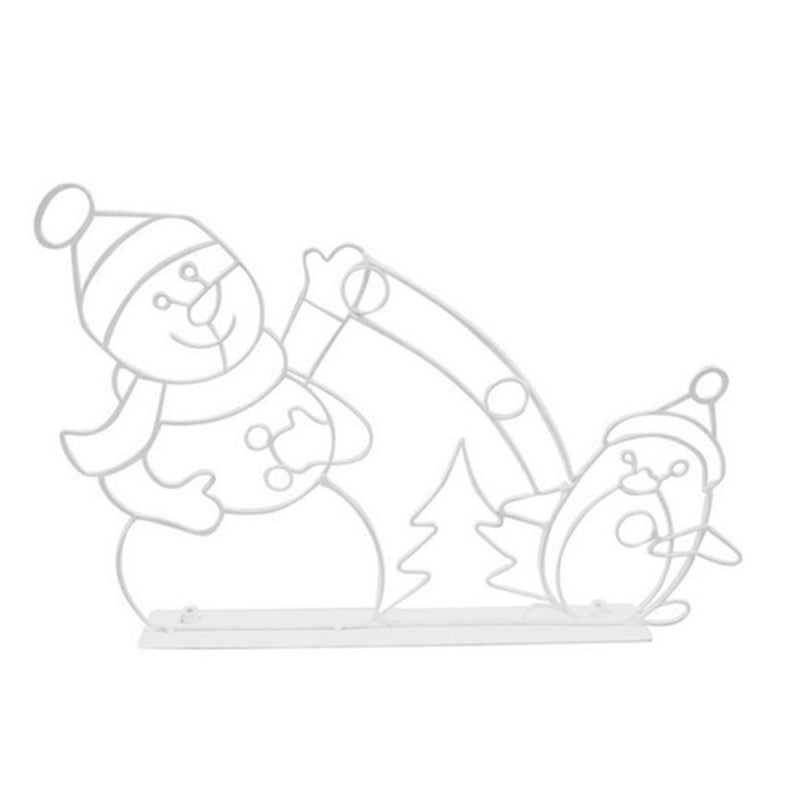Boneroshop | Animated LED Snowball Fight Light | Outdoor Snowman & Penguin Christmas Decor