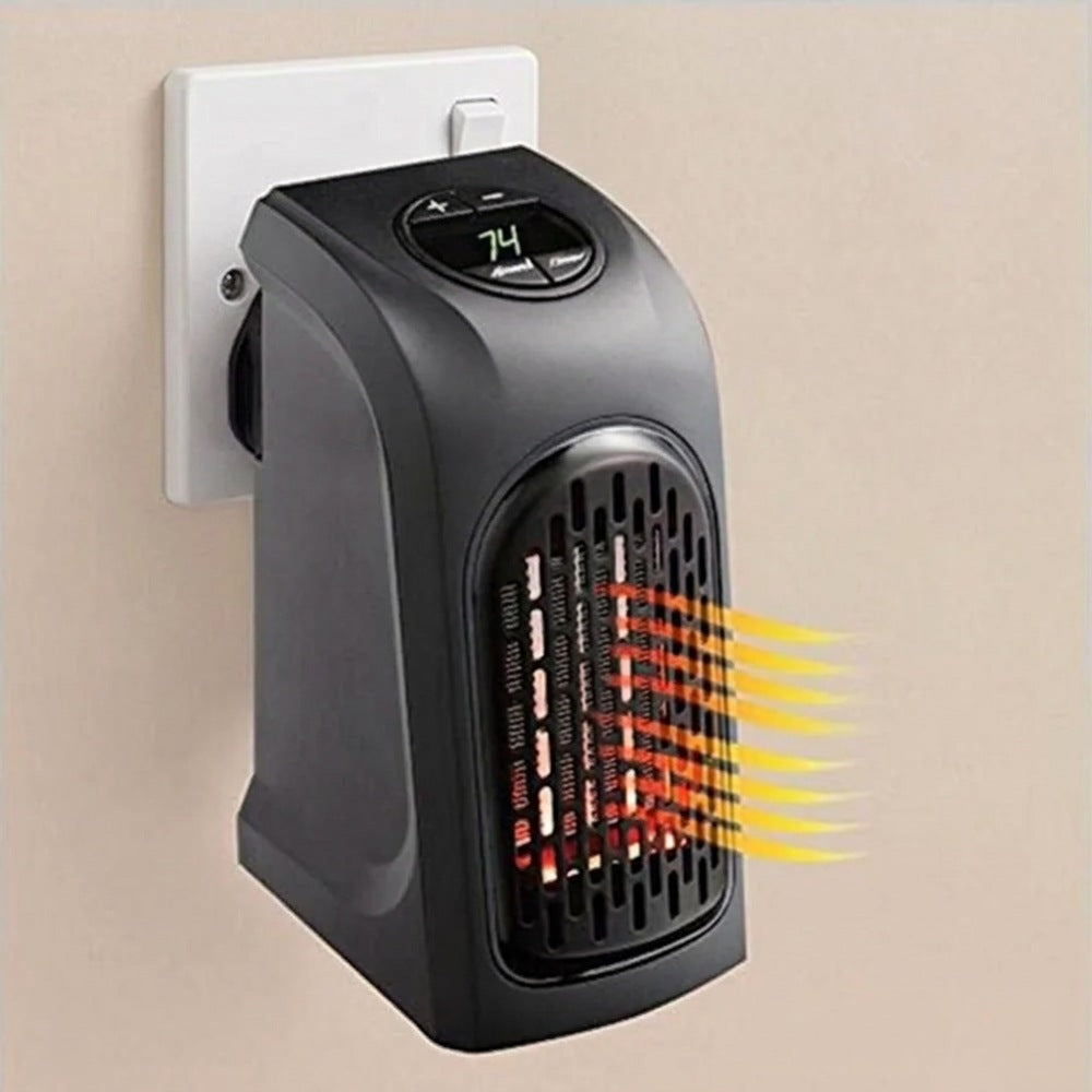 Plug-in Heater Portable Electric Energy Efficient Digital Display and Ceramic Heating Elements