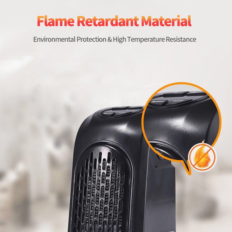 Plug-in Heater Portable Electric Energy Efficient Digital Display and Ceramic Heating Elements