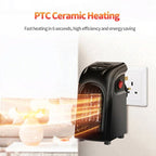 Plug-in Heater Portable Electric Energy Efficient Digital Display and Ceramic Heating Elements