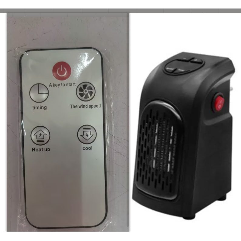 Plug-in Heater Portable Electric Energy Efficient Digital Display and Ceramic Heating Elements