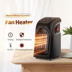 Plug-in Heater Portable Electric Energy Efficient Digital Display and Ceramic Heating Elements