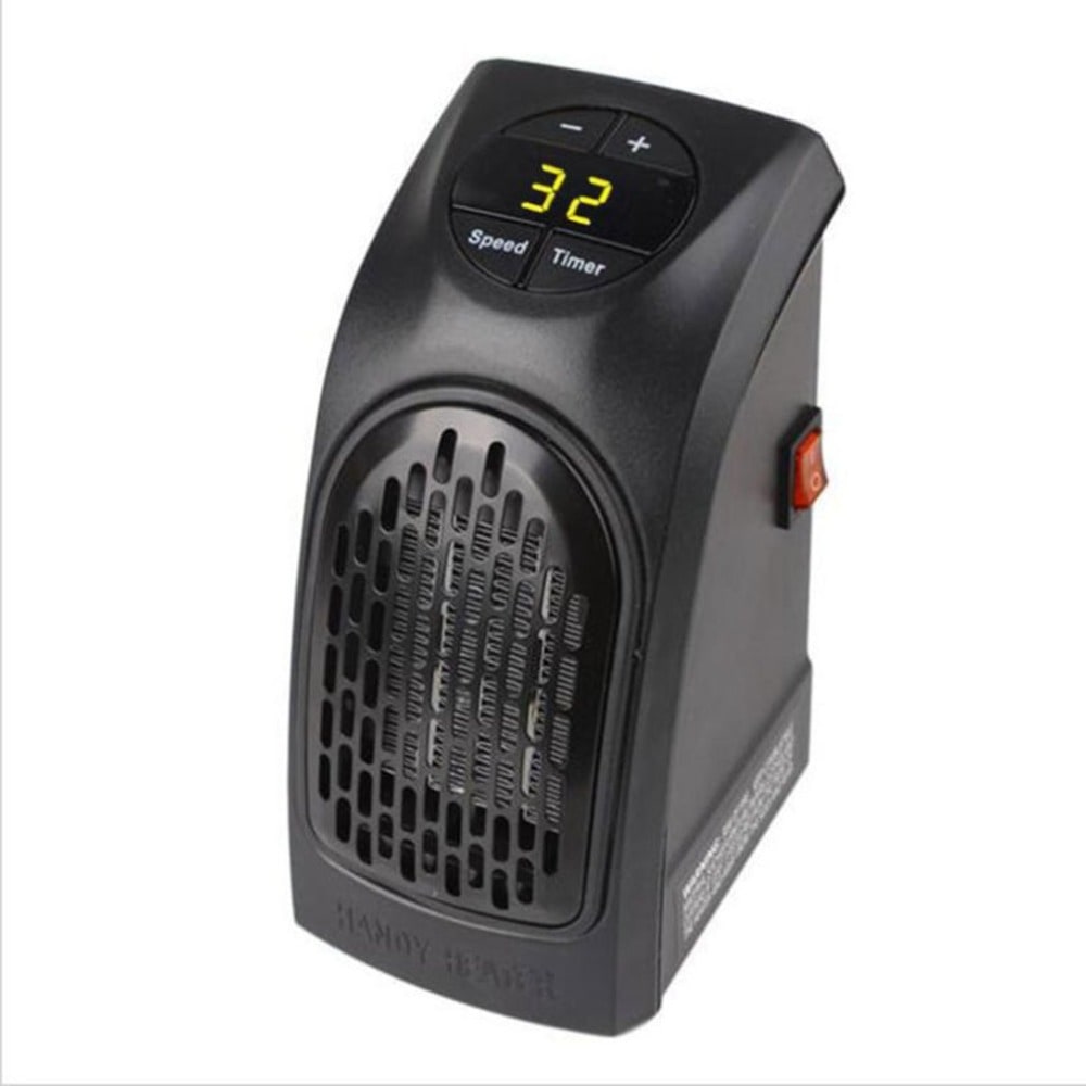 Plug-in Heater Portable Electric Energy Efficient Digital Display and Ceramic Heating Elements