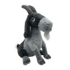 Plush Realistic Horned Mountain Goat Stuffed Animal with Soft Fur