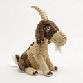 Plush Realistic Horned Mountain Goat Stuffed Animal with Soft Fur
