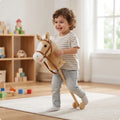 Plush Stick Horse on Wheels – Ride-On Toy for Toddlers