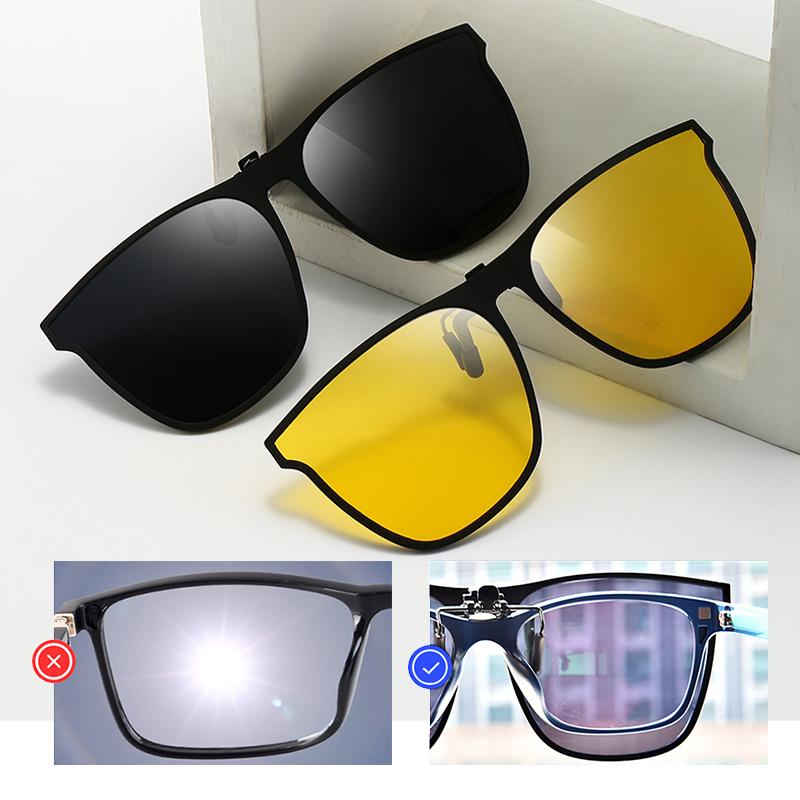 Polarized Flip-Up Sunglasses Clip-On