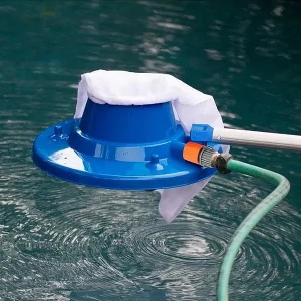 Pool Leaf Vacuum, Hose-Powered Venturi Suction, Fine Mesh Debris Bag