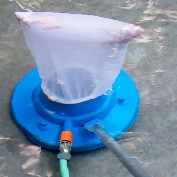 Pool Leaf Vacuum, Hose-Powered Venturi Suction, Fine Mesh Debris Bag