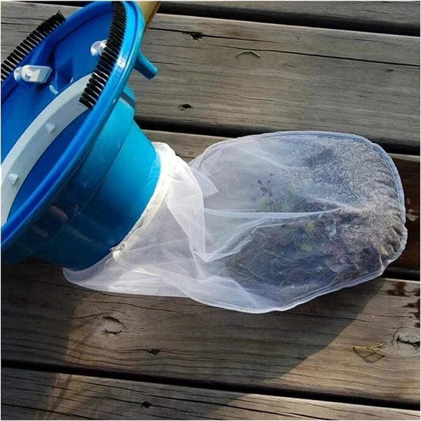 Pool Leaf Vacuum, Hose-Powered Venturi Suction, Fine Mesh Debris Bag
