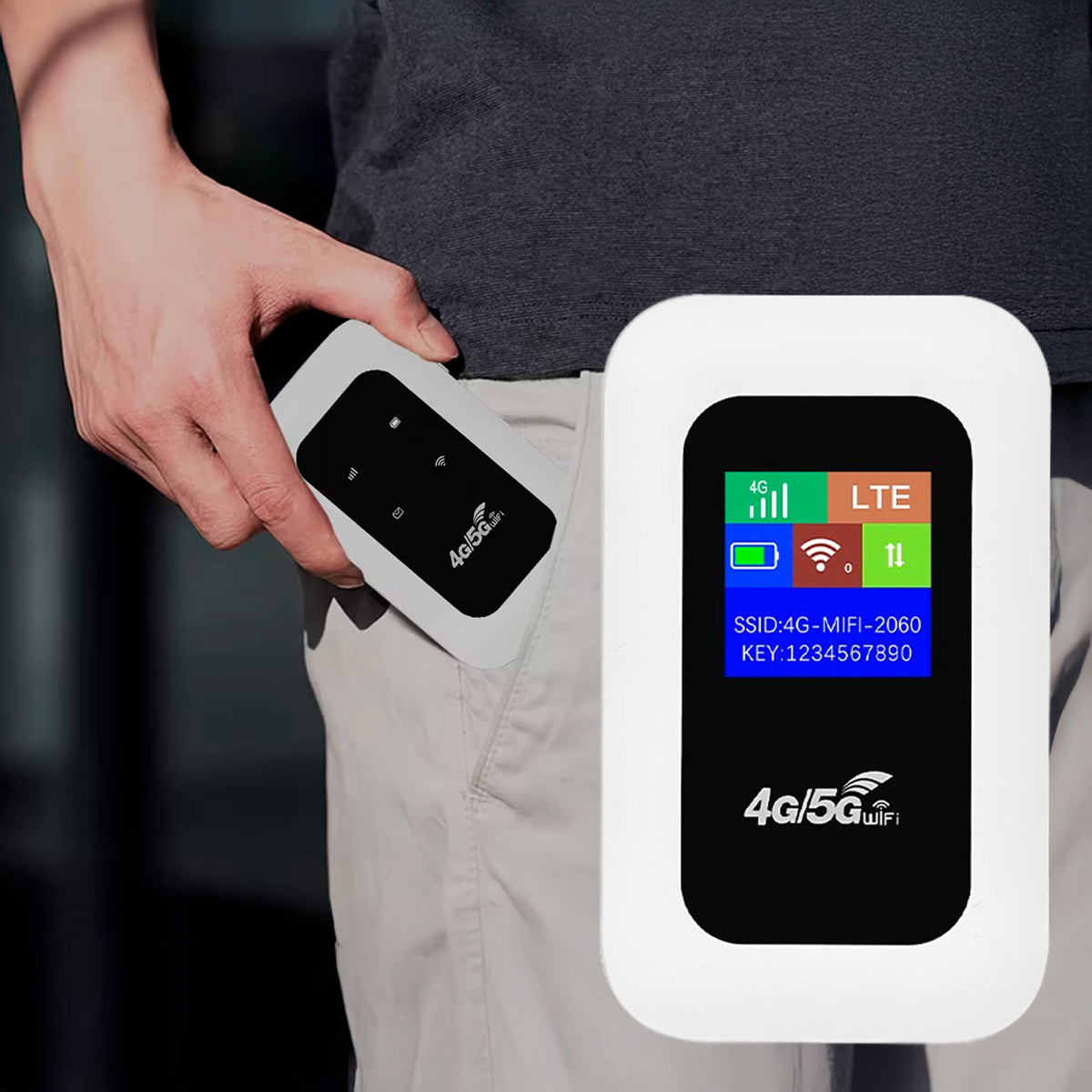 Portable 5G Wi-Fi Router – Secure, High-Speed Connection for Travel & Home Use