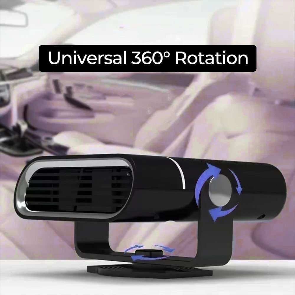 Portable Car Heater and Auto with 12V Plug-In Fan and Quick Heat Defrost 12 Volt DC