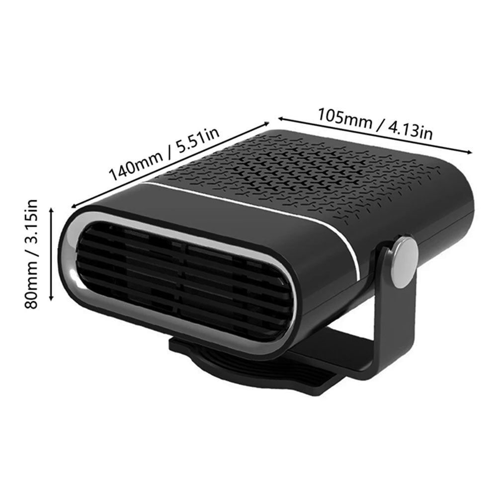 Portable Car Heater and Auto with 12V Plug-In Fan and Quick Heat Defrost 12 Volt DC
