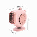 Portable Car Heater with 12 Volt Automotive Plug in Defroster Fan and Rotary Holder 12v