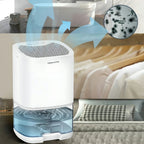 Portable Dehumidifier for Basement Crawl Space and Small Bedroom with Transparent Water Tank
