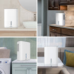 Portable Dehumidifier with Timer for Basement Crawl Space and Bathroom and Air Purifier