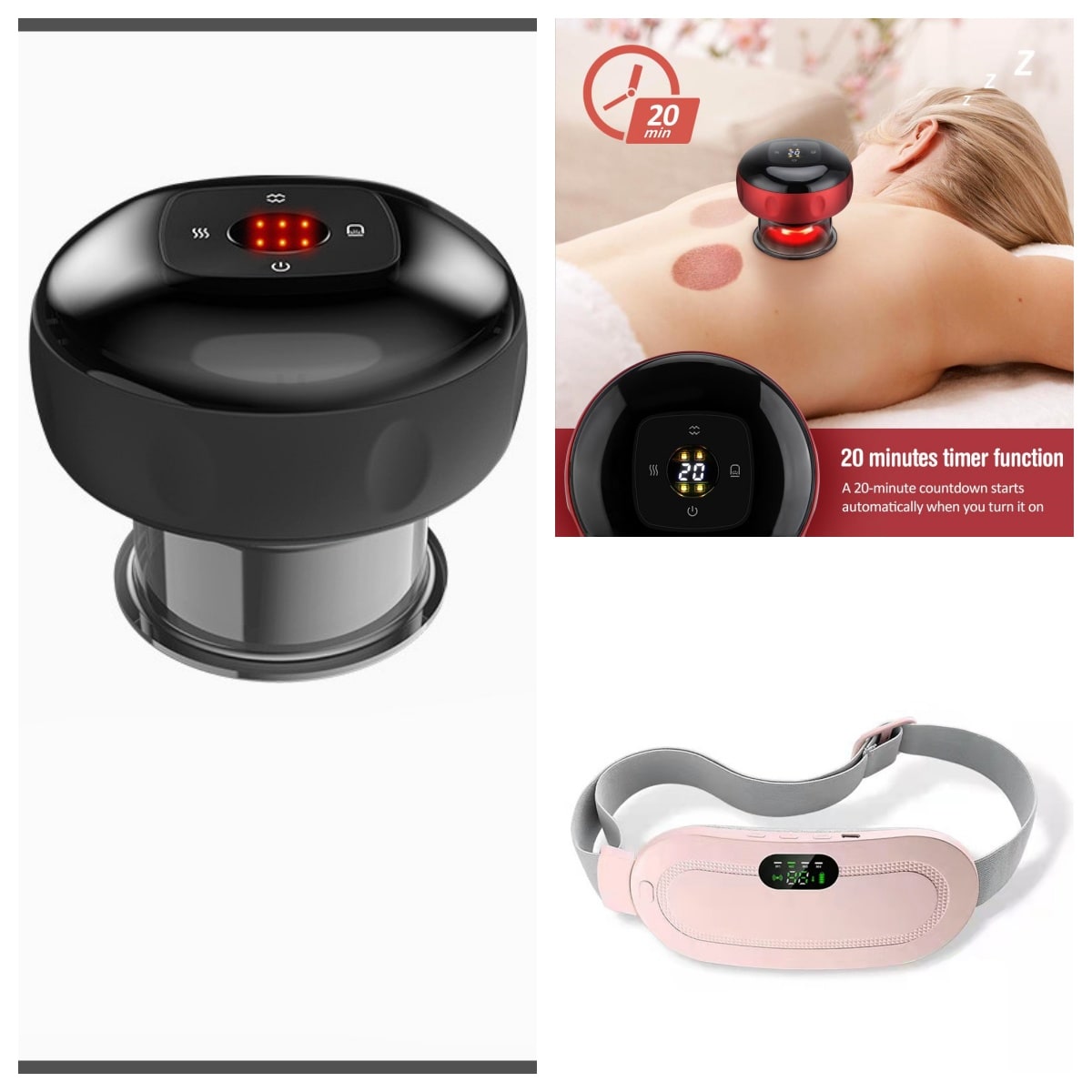 Portable Electric Heating Pad with Vibration Relief for Cramps
