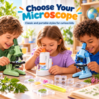 Portable Handheld Microscope Kit for Kids – Hands-On Science Made Exciting at Home